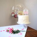 The luxury birthday candle set arranged beautifully on a cake, acting as an eye-catching topper for special events.