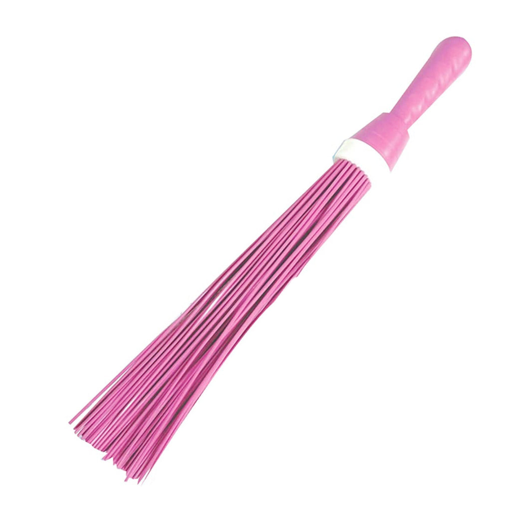 Ergonomic plastic floor cleaning broom for wet and dry use.