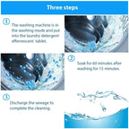 Packaging for Storenzo Washing Machine Cleaner Tablets.