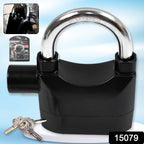 The anti-theft Siren Alarm Lock displayed with its three included keys for secure access.