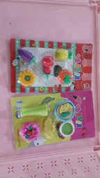 The set of fancy erasers presented in their appealing packaging, ideal for gifting or retail display.