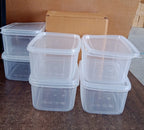 Food storage container lids with airtight snap-fit design for no spillage