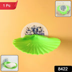 Close-up view of durable plastic soap dish with water drainage holes