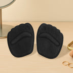 Black heel cushion inserts with non slip backing to prevent calluses