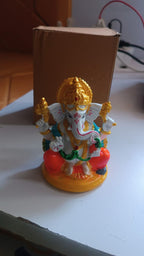 Elegant Lord Ganesha pooja idol designed for home and festival decor
