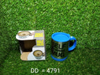 The Indo Glow Self Stirring Mug displayed, an ideal automatic coffee mixer for busy lifestyles.