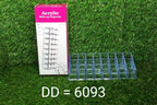 Multi-purpose acrylic stand for lipsticks and cosmetics, illustrating its storage capacity and sleek design.