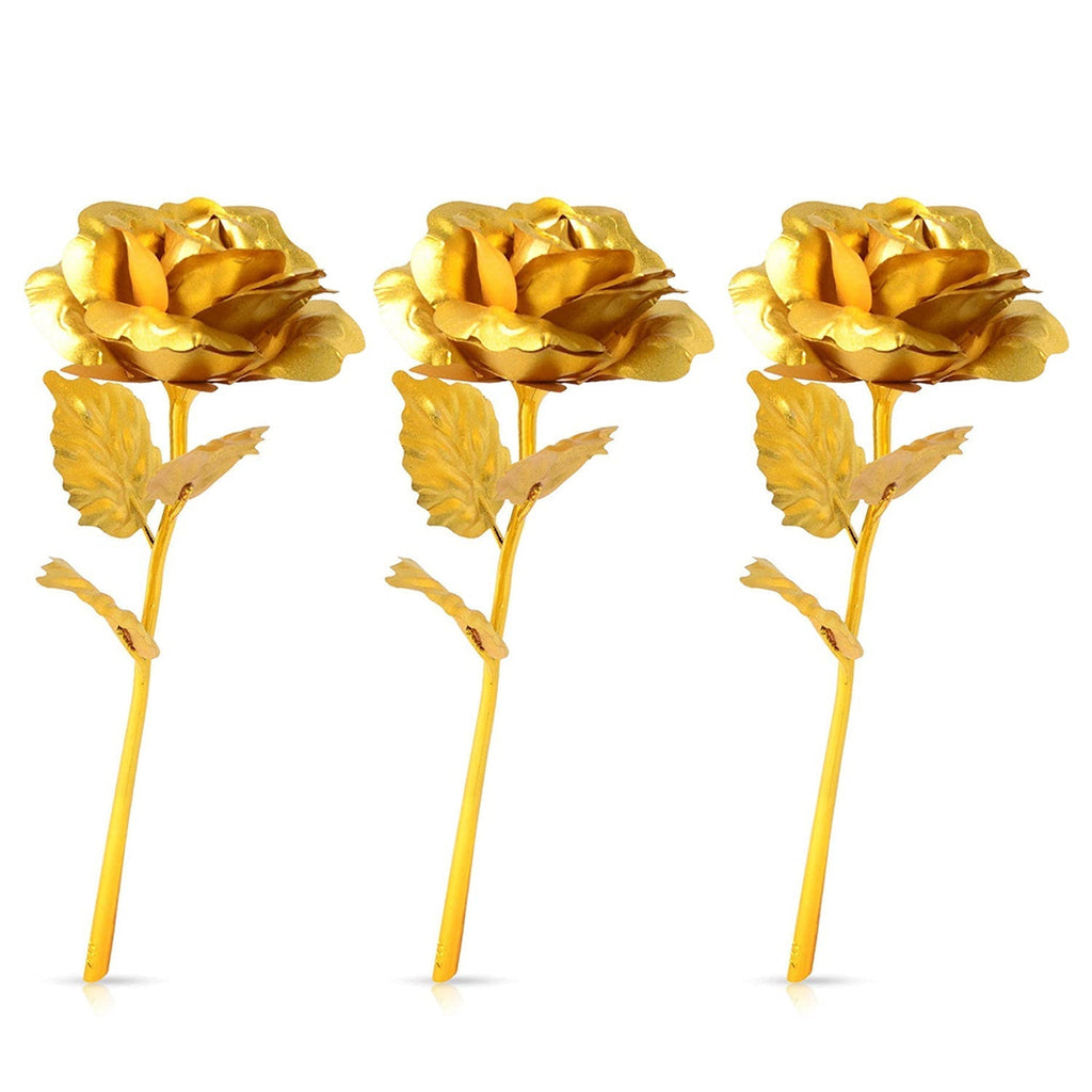 Golden rose decoration set in mixed colors for elegant styling