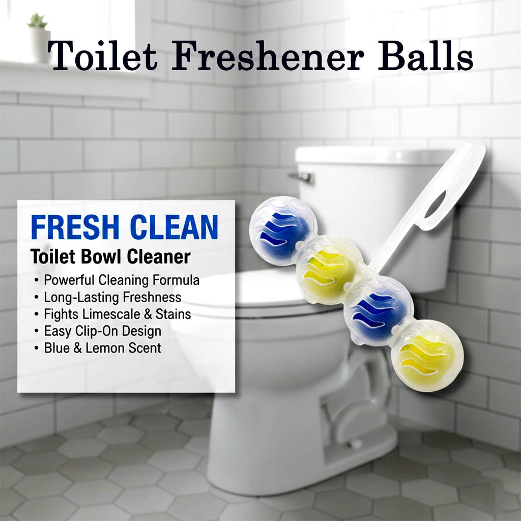 Toilet deodorizer balls maintaining bathroom cleanliness