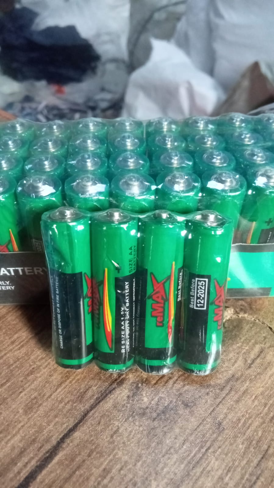 RaceCore AA Alkaline Batteries in a blister pack, clearly labeled as non-rechargeable.
