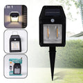 18W solar wall double light with motion sensor installed outdoors