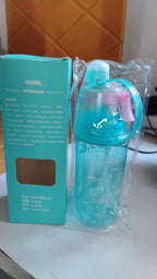 Side profile of 2-in-1 mist spray water bottle highlighting compact size