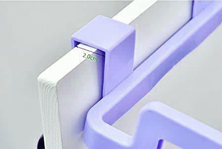Sturdy plastic holder for garbage bags, ideal for kitchen organization.
