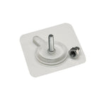 Strong adhesive wall hook for secure hanging.