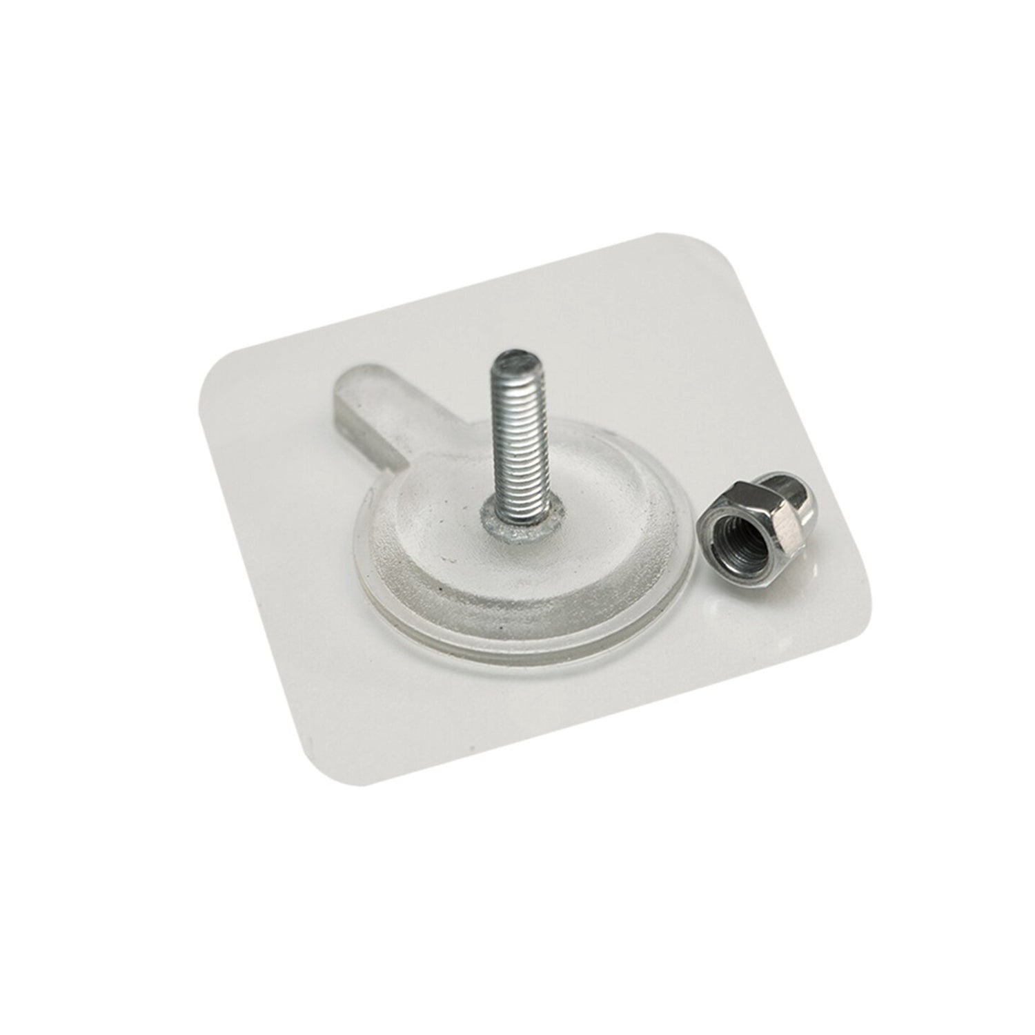 Strong adhesive wall hook for secure hanging.