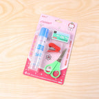 Kids DIY craft set showcasing colored crafting tools ideal for school and home projects