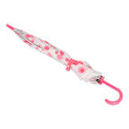 Compact and lightweight dot printed umbrella, perfect for travel.