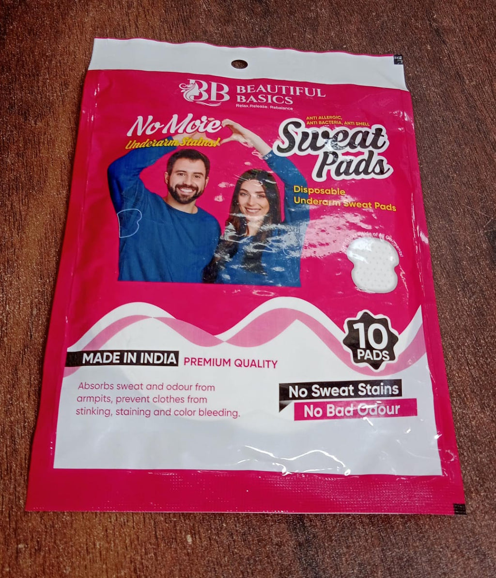 Underarm sweat pads demonstrating ultra-thin, lightweight design