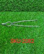 Rust-free stainless steel tongs, ideal for handling hot utensils.