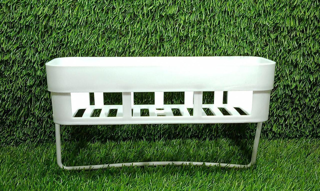 Durable wall-mounted rack showcasing its capacity for various items in a home.