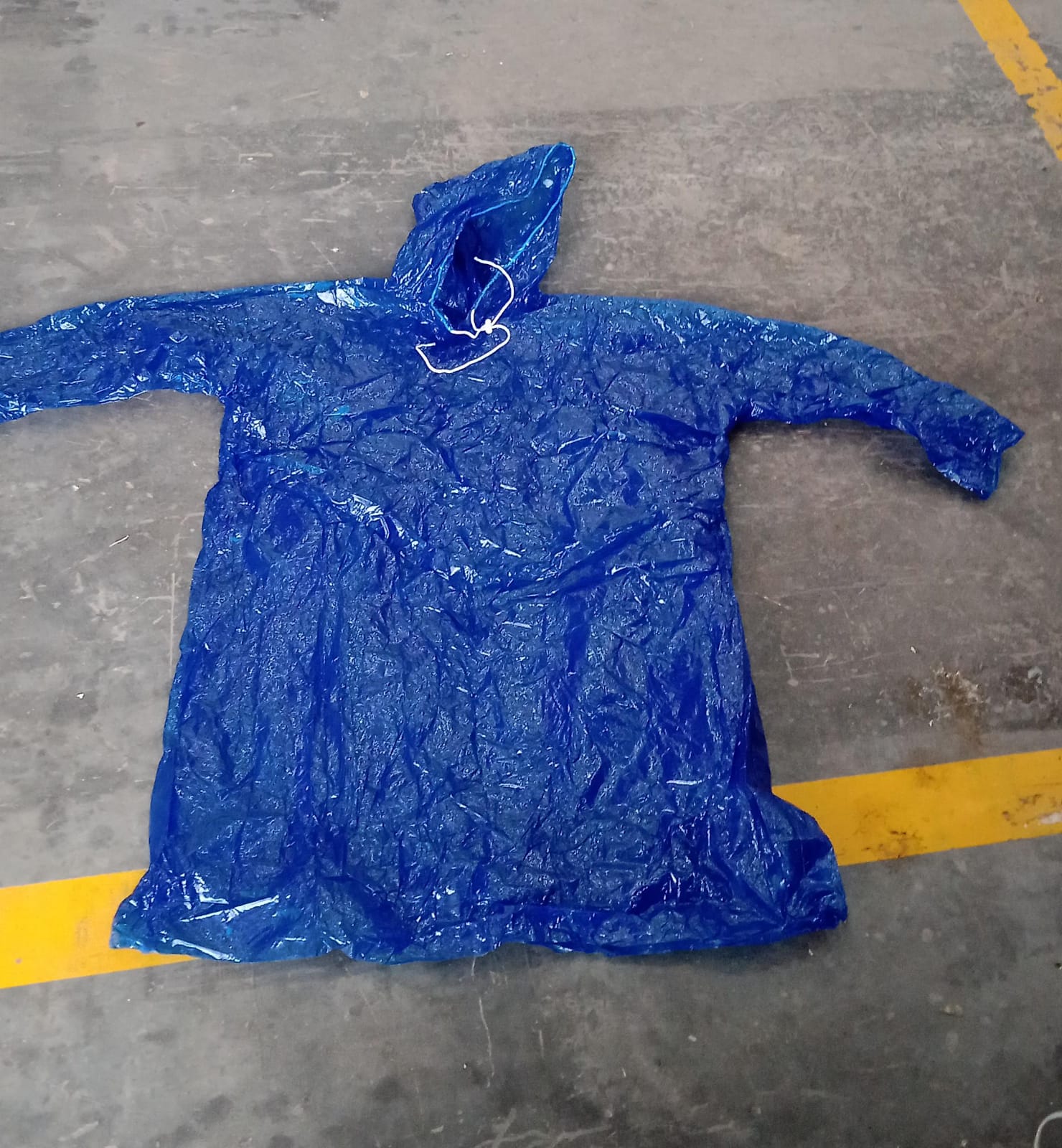 Durable blue raincoat for men designed for outdoor and rainy day use