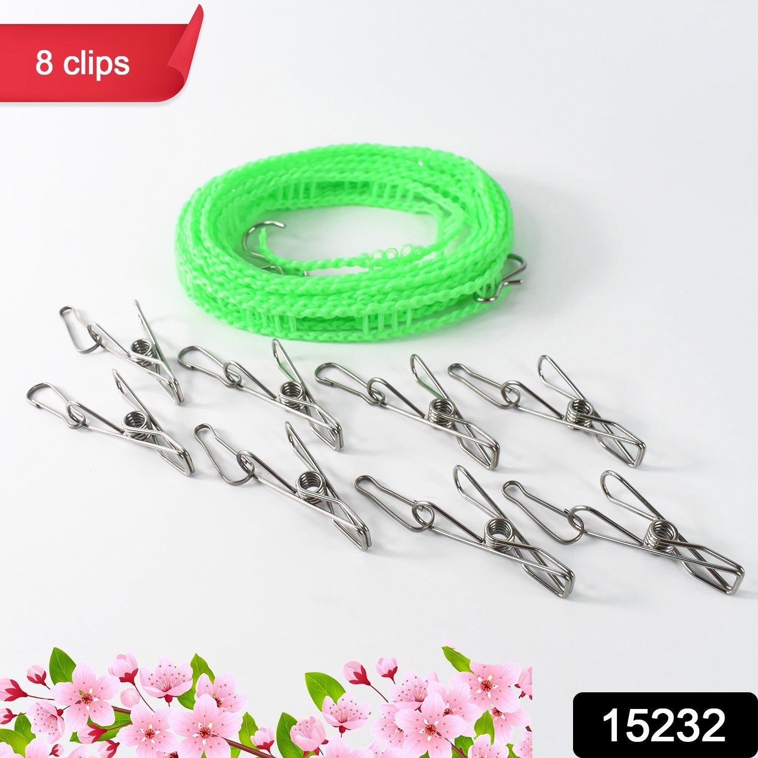 Multi-purpose metal wire clothes clips in stainless steel