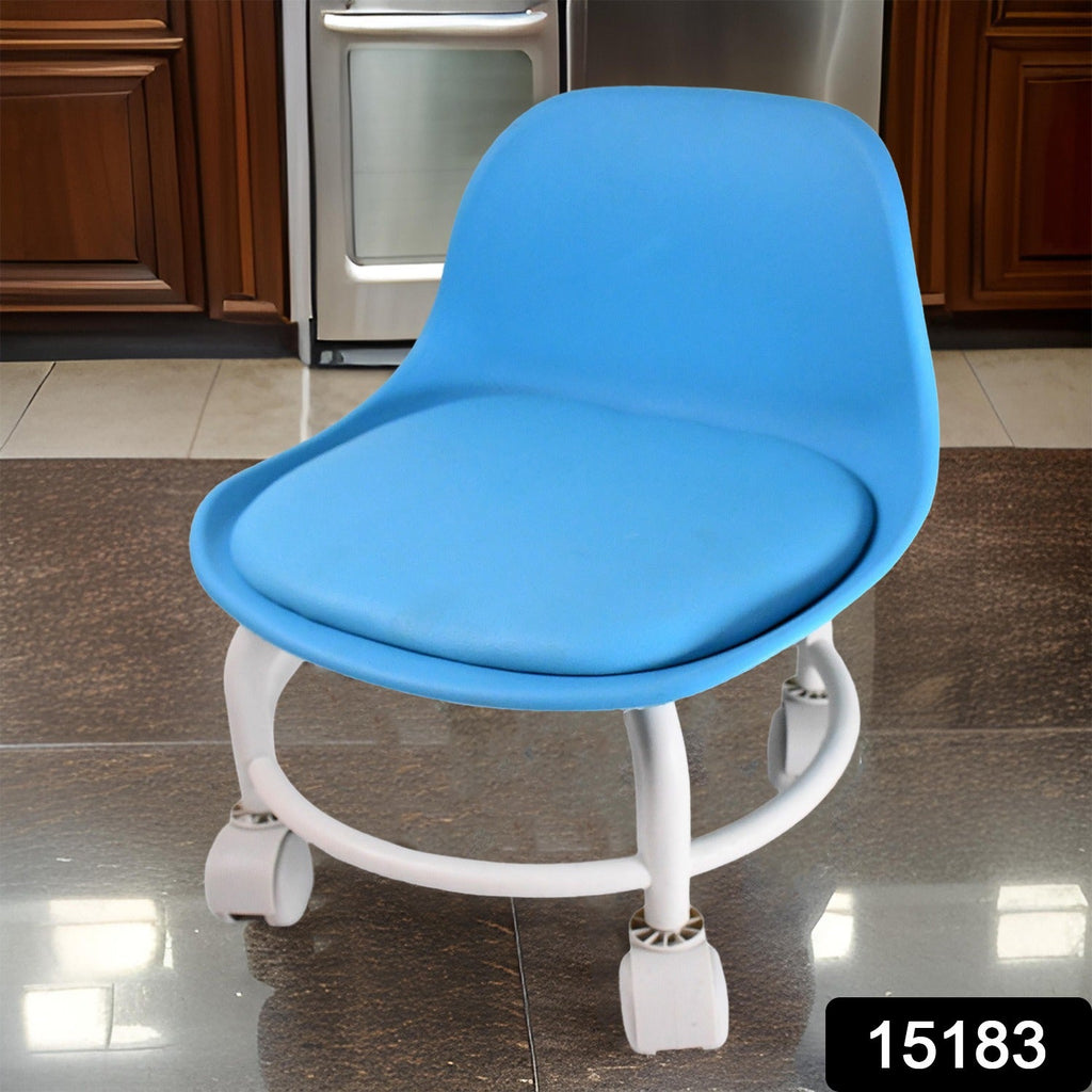 Compact low rolling stool ideal for salon, pedicure, and office use