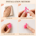 Installation steps for thumb cable holder Ñ peel and stick