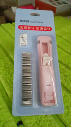 Retail packaging for the Papezo Paper Clamp Dispenser, ready for shipping.