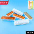 Veepee durable 6-piece cleaning brush combo for household and utility use