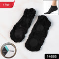 No-show liner socks with anti-slip heel grip providing secure fit