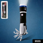 Side view of the BoltForce 7-in-1 emergency multi-tool flashlight.