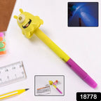 Close-up of the marker tip on the 3-in-1 ball pen with marker and LED light
