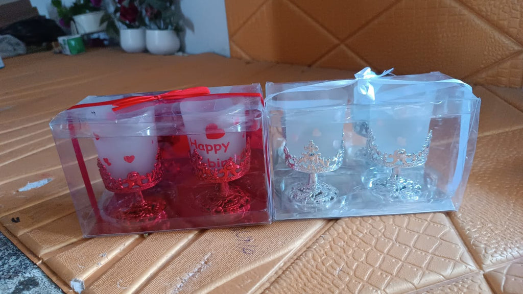 Plastic tealight holder in contemporary festival style perfect for Diwali celebrations