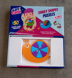 Retail box packaging of the Snail Puzzle for Kids, highlighting its STEM benefits.
