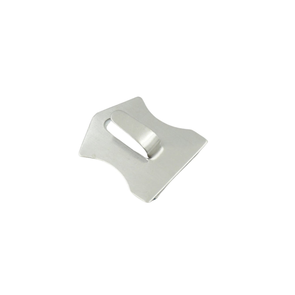 Close-up view of the packaging for the 18-piece stainless steel wall hooks.