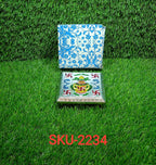 Elegant Aluminium Foil Bajot with detailed minakari work, ideal for Indian home decor.