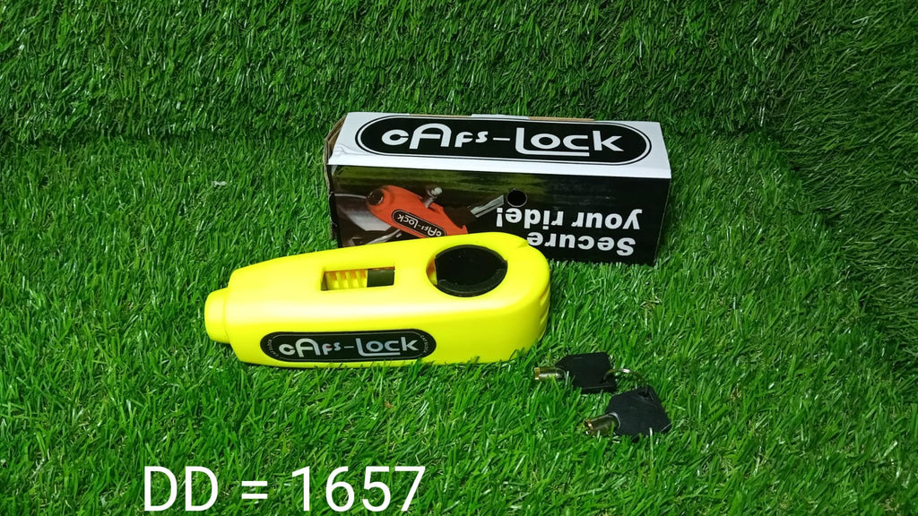 Versatile bike lock with brake lever mechanism for anti-theft protection.