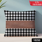 Close-up of a soft, durable faux leather pillow cover in a living room setting.
