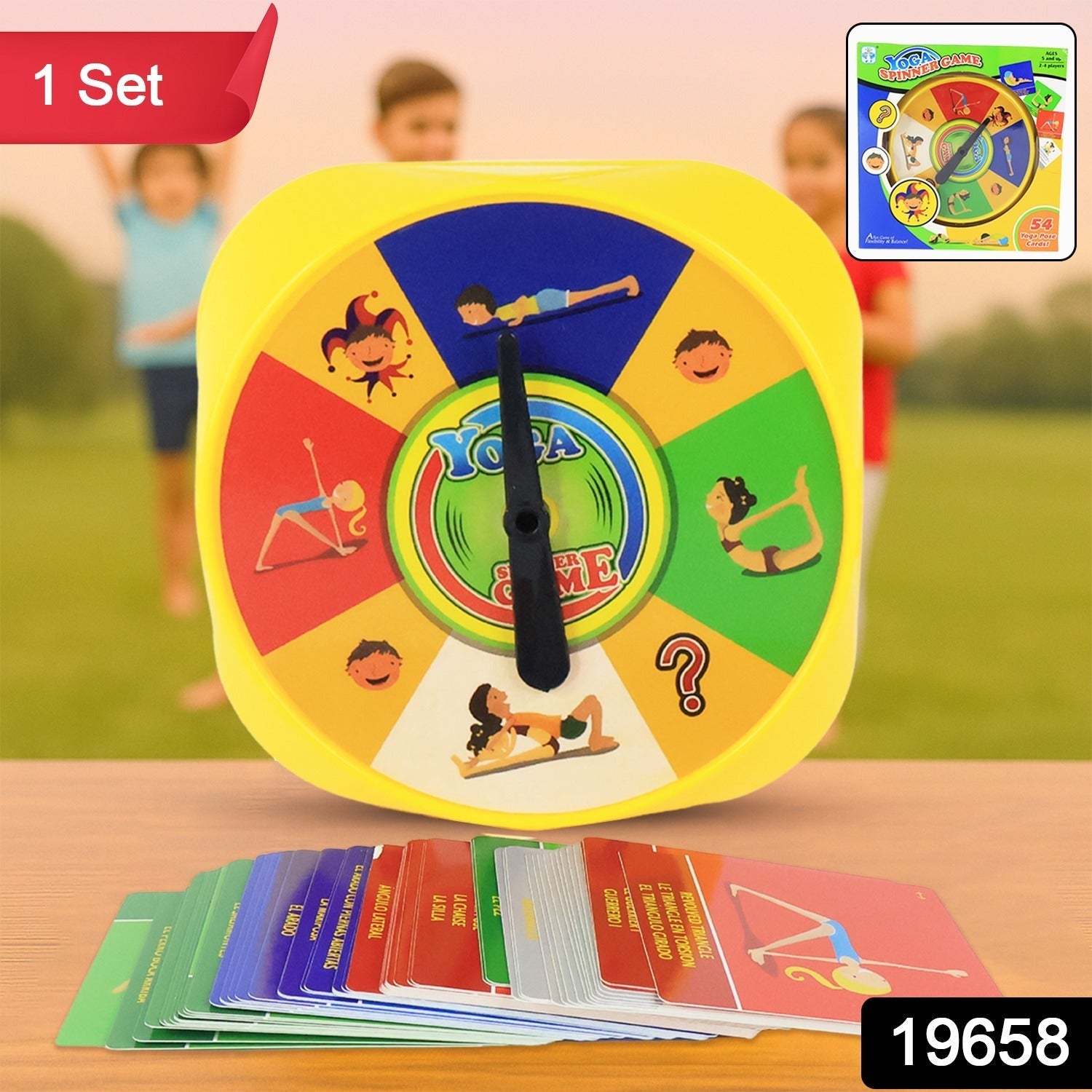 Colorful Yoga Spinner activity set ideal for kids and adults fitness
