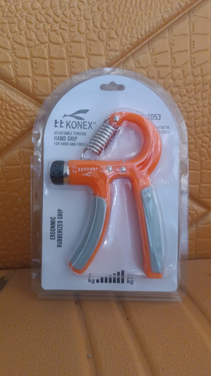 Vertical orientation of Konex Hand Grip Strengthener with steel spring