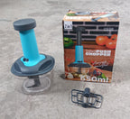 The complete set of the Quickslice hand push vegetable chopper, ready for all your meal prep.