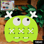 Close-up of vibrant Stitch Mee Puzzle Toy pieces showcasing diverse shapes.