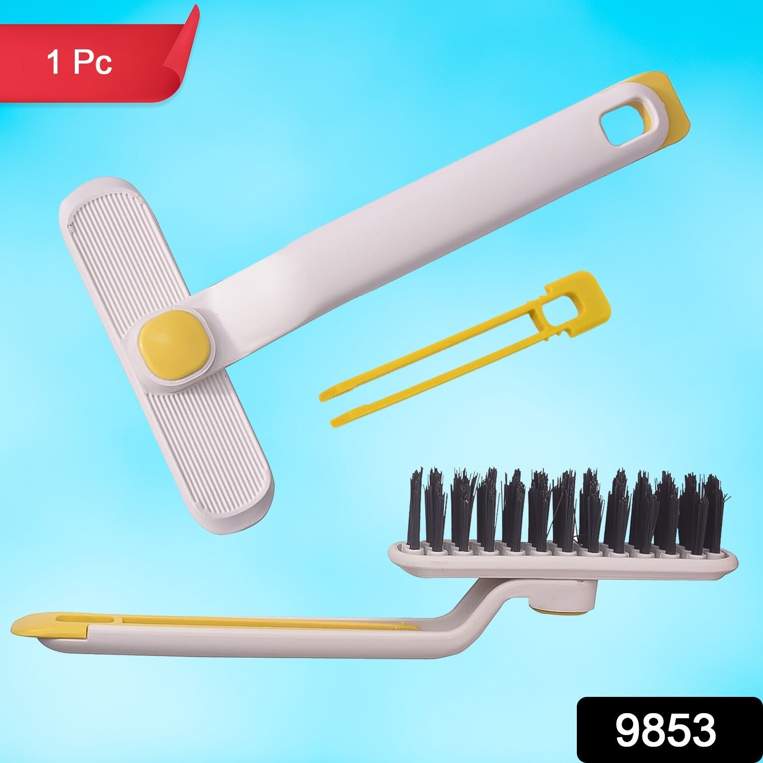 Ergonomic multi-function cleaning brush for kitchen and tile crevices