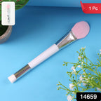 Flexible silicone mask applicator for smooth cream and serum application