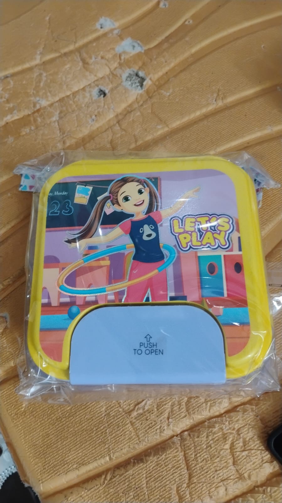 Kids lunch box set packed for school or picnic use