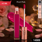 Close-up of blush petal pink moisture lock liquid lipstick applicator