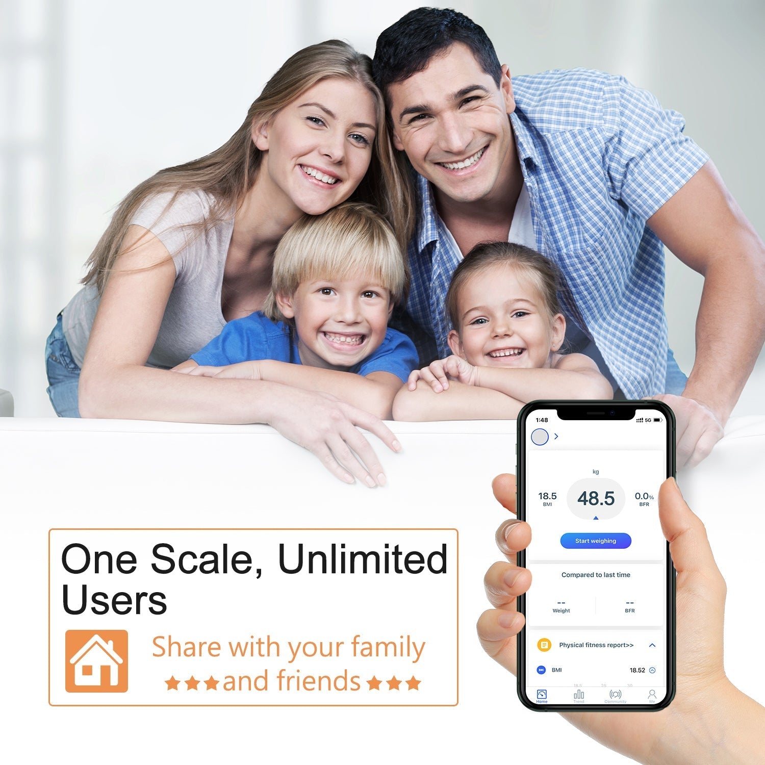 The VelvaBloom Smart Body Weight Scale, designed for effortless health management.