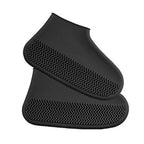 Close-up detail of a flexible foldable silicone shoe cover.