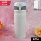Multi-angle view of the blue stainless steel bottle for kids, highlighting its sleek design.